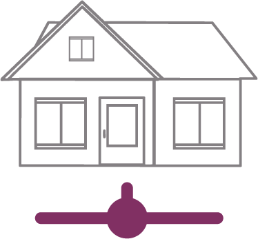 FTTB Grafik eines Hauses