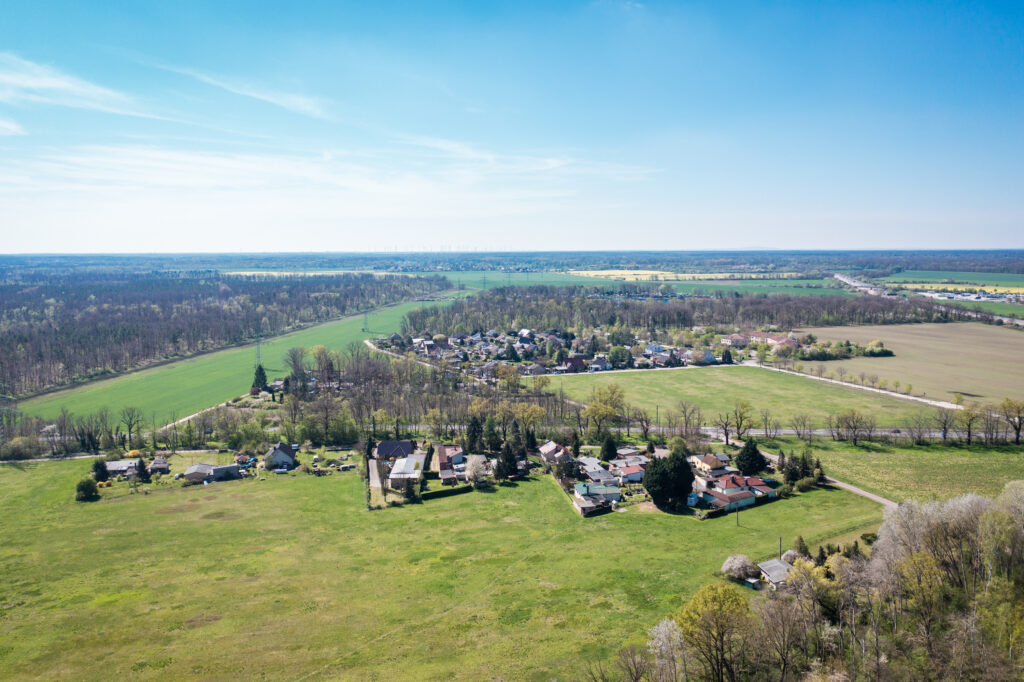 Adria Luftaufnahme Dessau Wohngebiet Adria